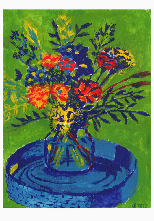 Sommerblumen I (ca. 32 x 24 cm)